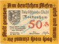 Preview: Nordenham , Notgeld 50 Pfennig -16 mm- Nr.1 in kfr. M-G 982.2.a , Niedersachsen 1921 Seriennotgeld