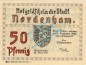 Preview: Nordenham , Notgeld 50 Pfennig -16 mm- Nr.2 in kfr. M-G 982.2.a , Niedersachsen 1921 Seriennotgeld