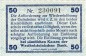Preview: Norder Süderdithmarschen , Notgeld 50 Pfennig Schein unc-kfr. Ti.5160.05.11 , Schleswig Holstein o.D. Verkehrsausgabe