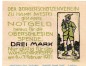 Preview: Notgeld Bürgerschützenverein Hamm 567.1.b , 3 Mark Schein in kfr. von 1921 , Westfalen Seriennotgeld