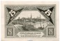 Preview: Notgeld Brfm. und Händlertag Lübeck 826.1 , 75 Pfennig Schein Nr.8 in kfr. von 1921 , Schleswig Holstein Seriennotgeld