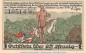 Preview: Notgeld C. Pieper Rübeland 1147.1.b , 25 Pfennig Schein Nr.1 in kfr. von 1921 , Sachsen Anhalt Seriennotgeld