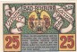 Notgeld E. Bornemann & Co. Rehburg 1106.1 , 25 Pfennig Schein Nr.1 in kfr. von 1921 , Niedersachsen Seriennotgeld