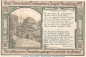 Preview: Notgeld Erbuna Remscheid 1116.1.b , 50 Pfennig Nr.1 -o. Druck- in kfr. von 1921 , Westfalen Seriennotgeld