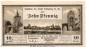 Preview: Notgeld Friedeberg , 10 Pfennig Schein in kfr. Tieste 2000.05.01 , von 1920 , Brandenburg Verkehrsausgabe