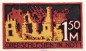Preview: Notgeld Gemeinde Helmstedt 597.1 , 1,50 Mark Schein Rotes Kreuz in kfr. von 1921 , Niedersachsen Seriennotgeld
