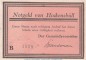 Preview: Notgeld Gemeinde Hockensbüll 614.1.a , 50 Pfennig B --Mit Kn-- in kfr. o.D. Schleswig Holstein Seriennotgeld