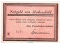 Preview: Notgeld Gemeinde Hockensbüll 614.1.a , 50 Pfennig rosa -E- mit Kn. in kfr. o.D. Schleswig Holstein Seriennotgeld