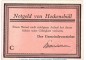 Preview: Notgeld Gemeinde Hockensbüll 614.1.b , 50 Pfennig Schein C -rosa- in kfr. o.D. Schleswig Holstein Seriennotgeld