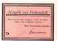 Preview: Notgeld Gemeinde Hockensbüll 614.1.b , 50 Pfennig Schein D -rosa- in kfr. o.D. Schleswig Holstein Seriennotgeld