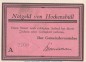Preview: Notgeld Gemeinde Hockensbüll 614.2.a , 50 Pfennig A --mit Kennummer-- in kfr. o.D. Schleswig Holstein Seriennotgeld
