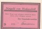Preview: Notgeld Gemeinde Hockensbüll 614.2.a , 50 Pfennig D --Mit Kn-- in kfr. o.D. Schleswig Holstein Seriennotgeld