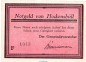 Preview: Notgeld Gemeinde Hockensbüll 614.2.a , 50 Pfennig viol. -F- mit Kn. in kfr. o.D. Schleswig Holstein Seriennotgeld