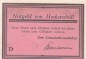 Preview: Notgeld Gemeinde Hockensbüll 614.2.b , 50 Pfennig Schein -D- in kfr. o.D. Schleswig Holstein Seriennotgeld