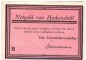 Preview: Notgeld Gemeinde Hockensbüll 614.2.b , 50 Pfennig Schein B -violettrosa- in kfr. o.D. Schleswig Holstein Seriennotgeld