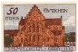 Preview: Notgeld Gemeinde Lügumkloster 839.3 , 50 Pfennig Schein in kfr. von 1921 ,  dänisch Nordschleswig Seriennotgeld