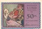 Preview: Notgeld Gemeinde Lund-Schobüll 844.1.a , 50 Pfennig -Mit Kennummer- in kfr. o.D. Schleswig Holstein Seriennotgeld