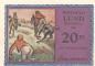 Preview: Notgeld Gemeinde Lund-Schobüll 844.1.b , 20 Pfennig -altrosa- in kfr. o.D. Schleswig Holstein Seriennotgeld