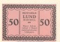 Preview: Notgeld Gemeinde Lund-Schobüll 844.1.b , 50 Pfennig -altrosa- in kfr. o.D. Schleswig Holstein Seriennotgeld