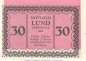 Preview: Notgeld Gemeinde Lund-Schobüll 844.2.b , 30 Pfennig Schein -Fehldruck- in kfr. o.D. Schleswig Holstein Seriennotgeld