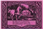 Preview: Notgeld Gemeinde Münchenbernsdorf 911.1 , 50 Pfennig Schein Nr 3 in kfr. von 1921 , Thüringen Seriennotgeld