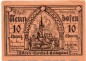 Preview: Notgeld Gemeinde Neunhofen 956.1 , 10 Pfennig Schein in kfr. von 1921 , Thüringen Seriennotgeld