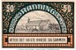 Preview: Notgeld Gemeinde Rödding 1131.3.c , 50 Pfennig -Fehldruck- in kfr. von 1920 , Schleswig Holstein Seriennotgeld