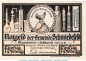 Preview: Notgeld Gemeinde Schmiedefeld , 50 Pfennig -Gelb-rosa- Nr.1 in kfr. o.D. , Thüringen Seriennotgeld