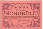 Preview: Notgeld Gemeinde Schobüll 1194.7.b , 50 Pfennig Schein rot in kfr. von 1921 , Schleswig Holstein Seriennotgeld