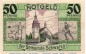Preview: Notgeld Gemeinde Schwarza 1207.2 , 50 Pfennig Schein in kfr. von 1921 , Thüringen Seriennotgeld