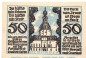 Preview: Notgeld Heimatverein Jever 661.3 , 50 Pfennig Schein Nr 1 in kfr. von 1921 , Niedersachsen Seriennotgeld