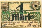 Preview: Notgeld Horneburg , Schützenverein , 1 Mark Schein in kfr. Mehl Grabowski 631.1 , von 1922 , Niedersachsen Seriennotgeld