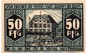 Preview: Notgeld Hotel dt. Kaiser Travemünde 1336.1.a , 50 Pfennig Schein in kfr. o.D. Schleswig Holstein Seriennotgeld