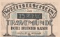 Preview: Notgeld Hotel dt. Kaiser Travemünde 1336.1.a , 75 Pfennig Schein in kfr. o.D. Schleswig Holstein Seriennotgeld