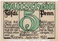 Preview: Notgeld Kappeln , 676.1 , Wilhelm Lass 50 Pfennig Schein in kfr. von 1921 , Schleswig Holstein Seriennotgeld