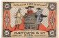 Preview: Notgeld Kaufhaus Hartung Kiel 695.1 , 50 Pfennig Schein in gbr. von 1919 Schleswig Holstein Seriennotgeld