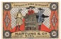 Preview: Notgeld Kaufhaus Hartung Kiel 695.1 , 50 Pfennig Schein in kfr. von 1919 Schleswig Holstein Seriennotgeld