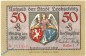 Preview: Notgeld Leobschütz , 50 Pfennig Schein Reihe I in kfr. Tieste 4020.05.18 , o.D. Schlesien Verkehrsausgabe