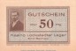 Preview: Notgeld Lockstedter Lager 811.1.a , 50 Pfennig Schein in kfr. o.D. Schleswig Holstein Seriennotgeld