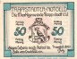 Preview: Notgeld Marktgemeinde Trappstadt 1335.2.b , 50 Pfennig ohne Druckfirma , von 1921 , Bayern Seriennotgeld