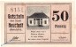 Preview: Notgeld Neustadt , 50 Pfennig Schein rosa in kfr. Tieste 4950.05.15 , von 1920 , Schleswig Holstein Verkehrsausgabe