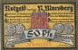 Preview: Notgeld Nieder Marsberg 971.1 , 50 Pfennig Schein in kfr. von 1920 , Westfalen Seriennotgeld