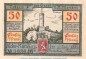 Preview: Notgeld Nieder Marsberg 971.2 , 50 Pfennig Schein in kfr. von 1921 , Westfalen Seriennotgeld