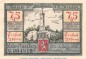 Preview: Notgeld Nieder Marsberg 971.2 , 75 Pfennig Schein in kfr. von 1921 , Westfalen Seriennotgeld