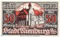 Preview: Notgeld Nienburg , 50 Pfennig Schein in kfr. Tieste 5105.05.06 , von 1919 , Niedersachsen Verkehrsausgabe