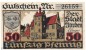Preview: Notgeld Norden , 50 Pfennig Schein in kfr. Tieste 5150.05.66 , von 1919 , Hannover Verkehrsausgabe