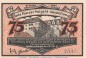 Notgeld Notgeldsammlerbund Aschersleben 49.2 , 75 Pfennig Schein in kfr. von 1921 , Sachsen Anhalt Seriennotgeld