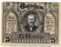 Preview: Notgeld Posenmühle Bucha 196.1.a , 25 Pfennig Schein in kfr. von 1921 , Thüringen Seriennotgeld