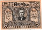 Preview: Notgeld Posenmühle Bucha 196.1.a , 50 Pfennig Schein in kfr. von 1921 , Thüringen Seriennotgeld
