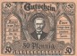 Preview: Notgeld Posenmühle Bucha 196.1.b , 50 Pfennig Schein in kfr. von 1921 , Thüringen Seriennotgeld